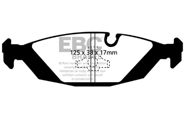 1988 BMW M5 Disc Brake Pad Set - Rear (EBC Brakes)