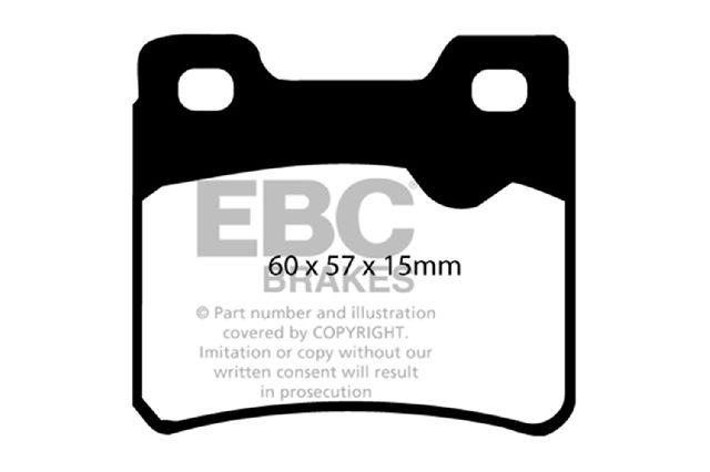 1994-1996 Saab 900 Disc Brake Pad Set - Rear (EBC Brakes)