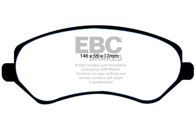 2001-2007 Dodge Caravan Disc Brake Pad Set - Front (EBC Brakes)