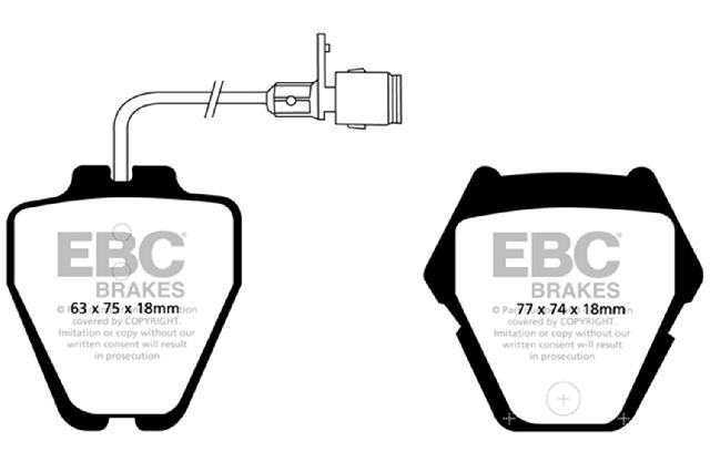 2000-2003 Audi A8 Quattro Disc Brake Pad Set - Front (EBC Brakes)