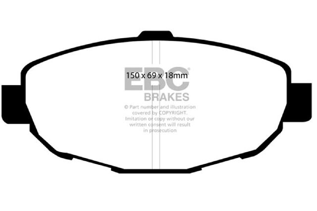 1999-2000 Lexus SC300 Disc Brake Pad Set - Front (EBC Brakes)