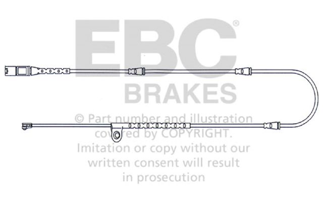 2010-2011 BMW X6 Disc Brake Pad Wear Sensor - Front (EBC Brakes)