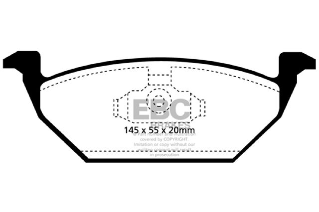 1998-1999 Volkswagen Beetle Disc Brake Pad Set - Front (EBC Brakes)