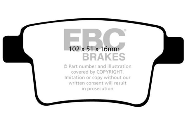 2005-2007 Ford Freestyle Disc Brake Pad Set - Rear (EBC Brakes)