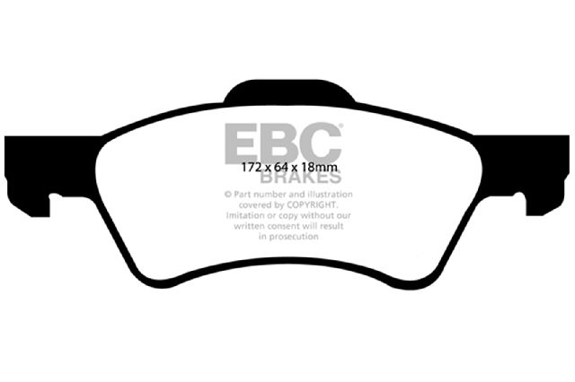 2001-2007 Dodge Caravan Disc Brake Pad Set - Front (EBC Brakes)