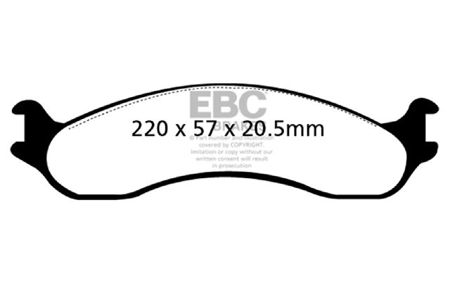 2003-2007 Ford E-250 Disc Brake Pad Set - Front (EBC Brakes)