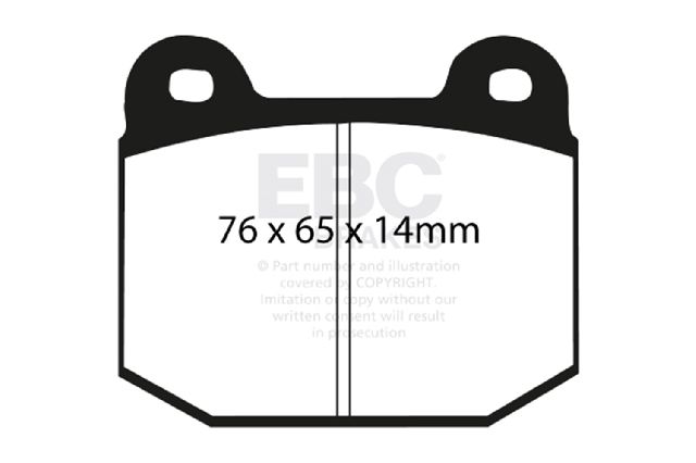 2018-2020 Toyota 86 Disc Brake Pad Set - Rear (EBC Brakes)