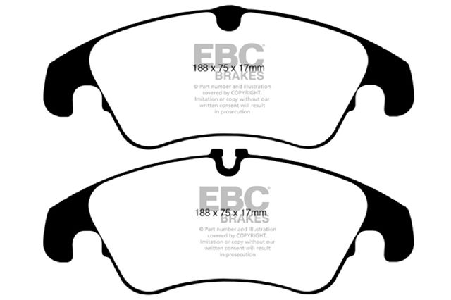 2009-2016 Audi A4 Disc Brake Pad Set - Front (EBC Brakes)