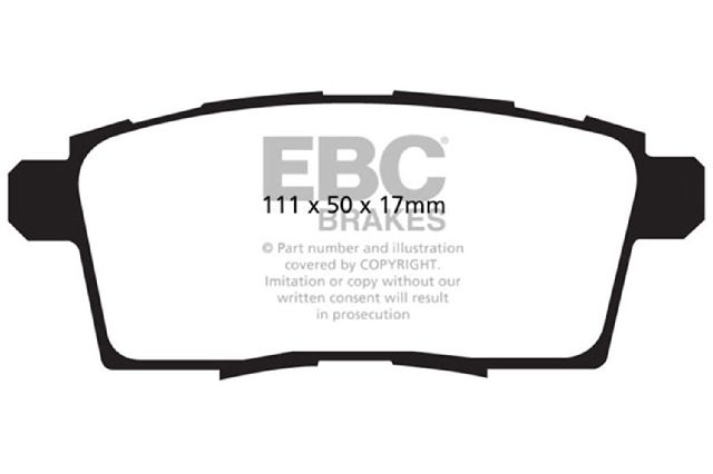 2007-2012 Mazda CX-7 Disc Brake Pad Set - Rear (EBC Brakes)