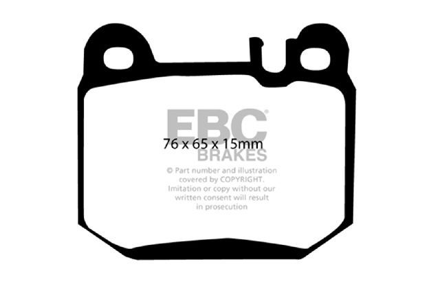 2004-2007 Maserati Quattroporte Disc Brake Pad Set - Rear (EBC Brakes)