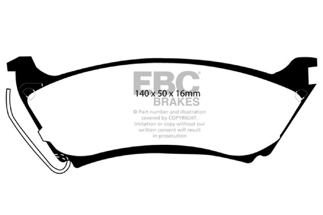 1998 Mercedes-Benz ML320 Disc Brake Pad Set - Rear (EBC Brakes)