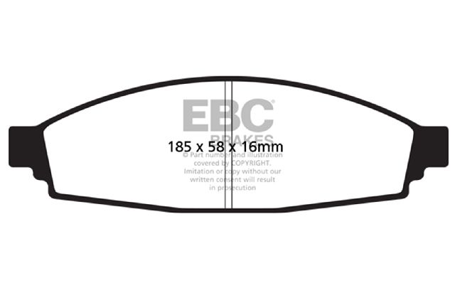 2003-2005 Lincoln Aviator Disc Brake Pad Set - Front (EBC Brakes)