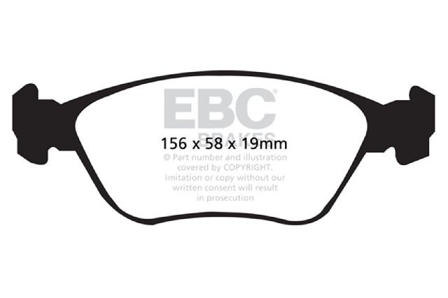 1998-2000 Volvo V70 Disc Brake Pad Set - Front (EBC Brakes)