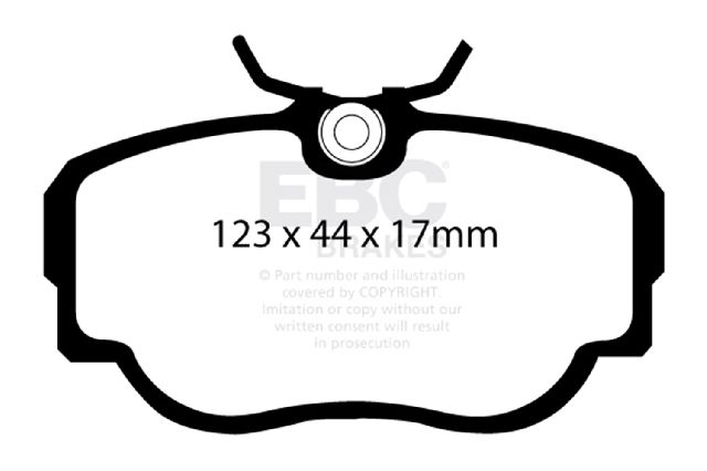 1988-1993 Saab 900 Disc Brake Pad Set - Front (EBC Brakes)