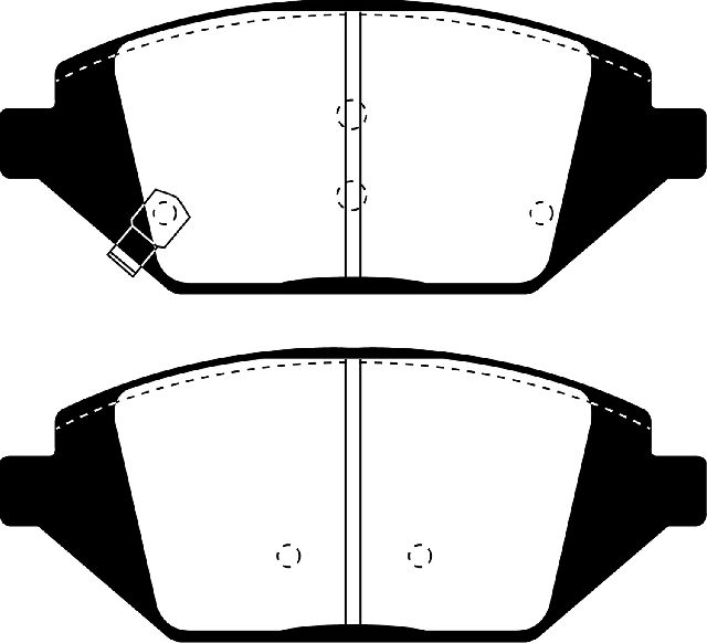 2016-2018 Chevrolet Spark Disc Brake Pad Set - Front (EBC Brakes)