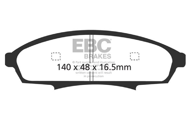 1990-2001 Chevrolet Lumina Disc Brake Pad Set - Front (EBC Brakes)