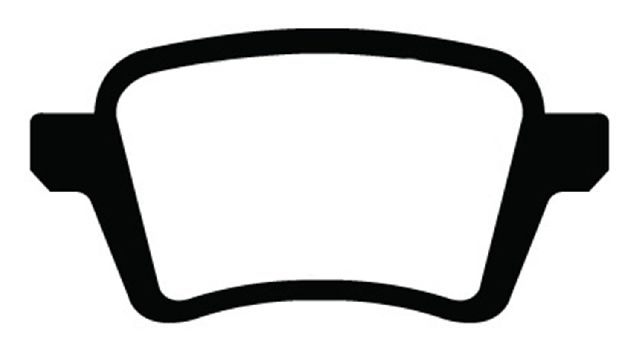 2014-2020 Fiat 500L Disc Brake Pad Set - Rear (EBC Brakes)