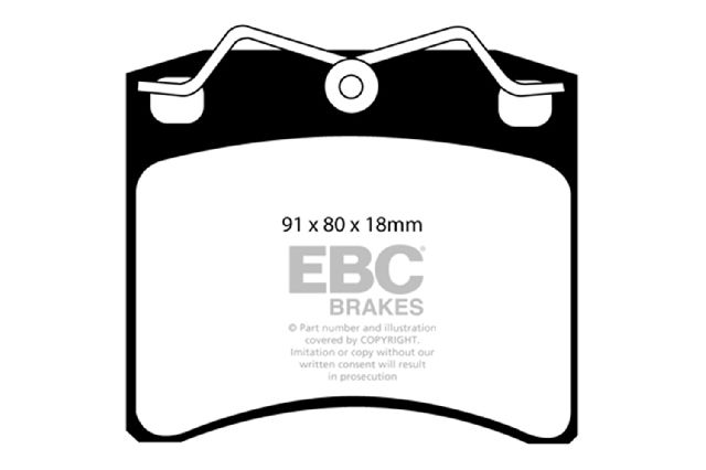 1996-2000 Volkswagen EuroVan Disc Brake Pad Set - Front (EBC Brakes)