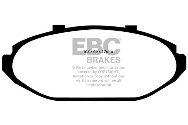 1999-2002 Lincoln Town Car Disc Brake Pad Set - Front (EBC Brakes)