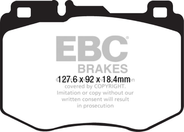 2015-2021 Mercedes-Benz C300 Disc Brake Pad Set - Front (EBC Brakes)