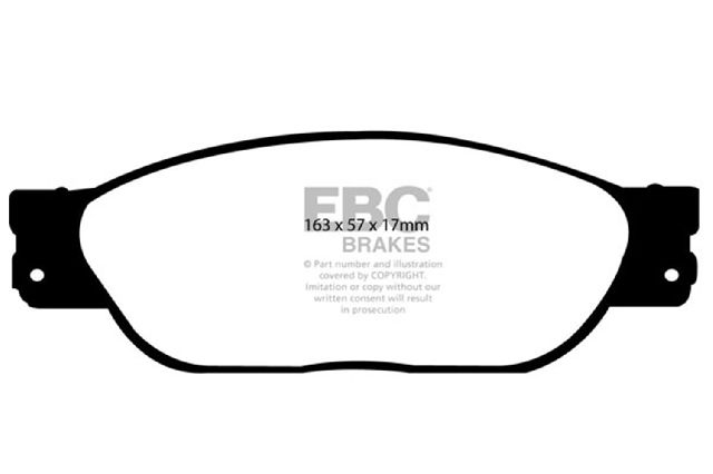 2000-2006 Lincoln LS Disc Brake Pad Set - Front (EBC Brakes)