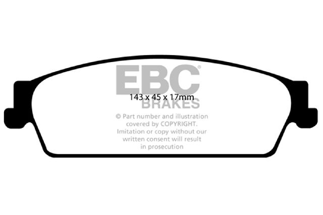 2007-2013 Chevrolet Avalanche Disc Brake Pad Set - Rear (EBC Brakes)