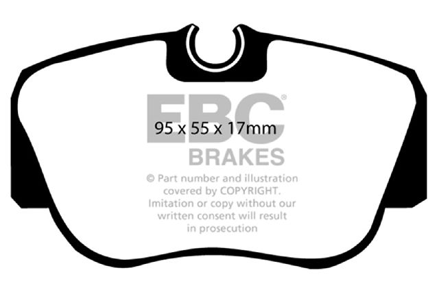 1984-1993 Mercedes-Benz 190E Disc Brake Pad Set - Front (EBC Brakes)