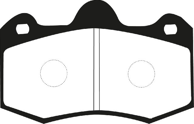 2010-2019 Lotus Evora Disc Brake Pad Set - Front or Rear (EBC Brakes)