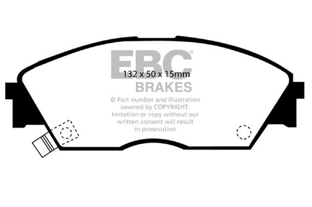 1988-1989 Honda Civic Disc Brake Pad Set - Front (EBC Brakes)