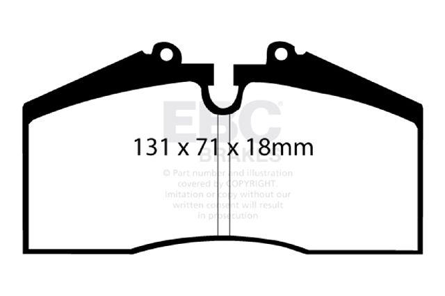 1991-1998 Porsche 911 Disc Brake Pad Set - Front or Rear (EBC Brakes)