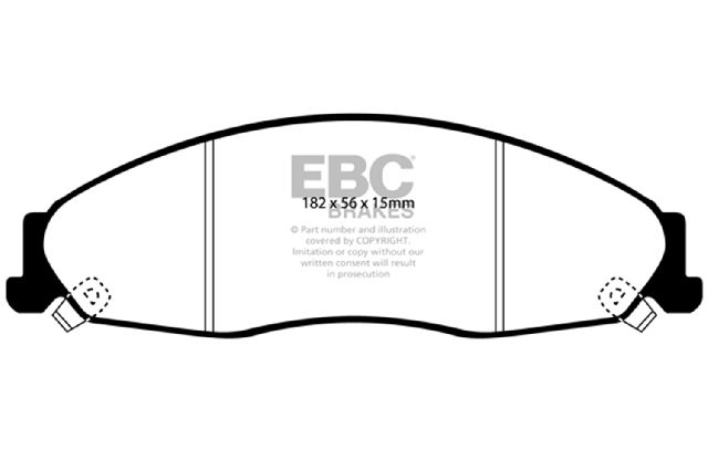 2005-2008 Cadillac STS Disc Brake Pad Set - Front (EBC Brakes)
