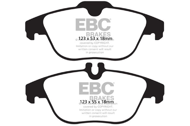 2013-2015 Mercedes-Benz GLK250 Disc Brake Pad Set - Rear (EBC Brakes)