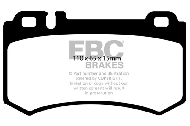 2003-2006 Mercedes-Benz S600 Disc Brake Pad Set - Rear (EBC Brakes)