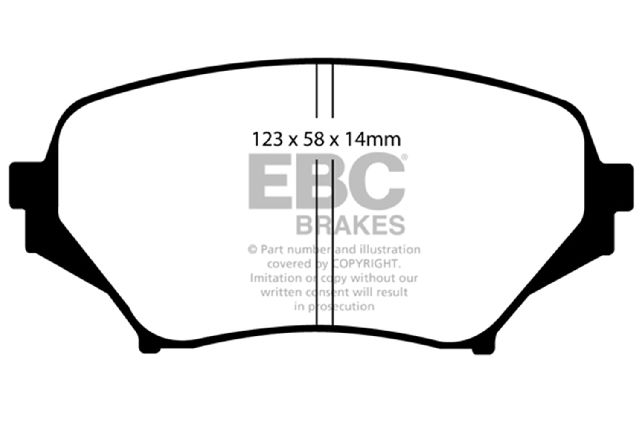 2006-2015 Mazda MX-5 Miata Disc Brake Pad Set - Front (EBC Brakes)