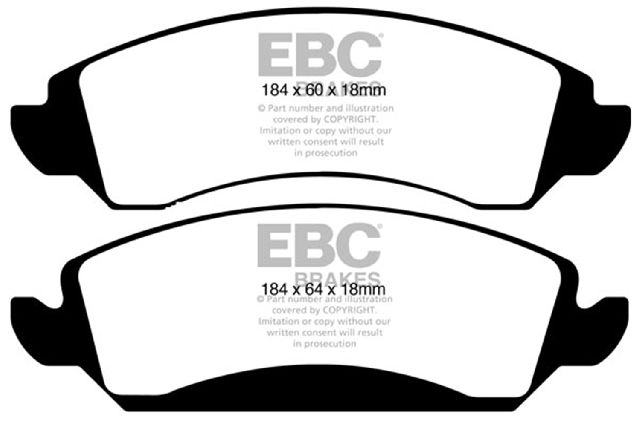 2008-2013 Chevrolet Avalanche Disc Brake Pad Set - Front (EBC Brakes)