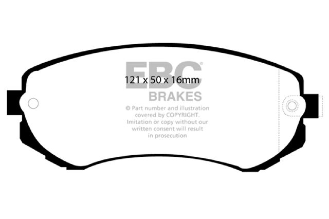 1989-1996 Nissan 240SX Disc Brake Pad Set - Front (EBC Brakes)