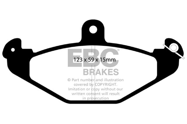 1992-2000 Dodge Viper Disc Brake Pad Set - Rear (EBC Brakes)