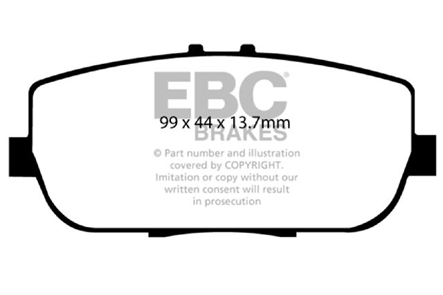 2006-2023 Mazda MX-5 Miata Disc Brake Pad Set -  or Rear (EBC Brakes)