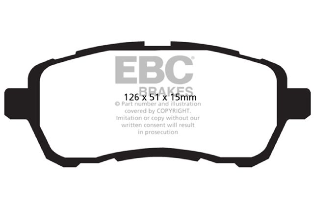 2011-2014 Mazda 2 Disc Brake Pad Set - Front (EBC Brakes)
