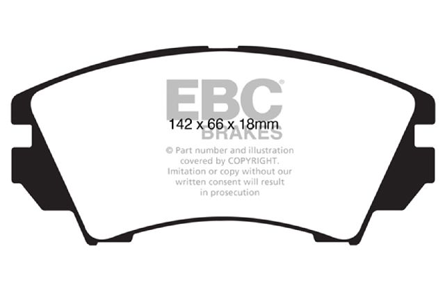 2010-2016 Chevrolet Equinox Disc Brake Pad Set - Front (EBC Brakes)