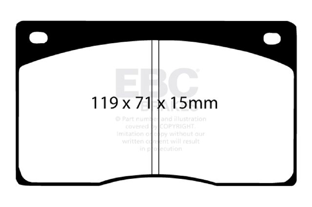 1976-1996 Jaguar XJS Disc Brake Pad Set - Front (EBC Brakes)