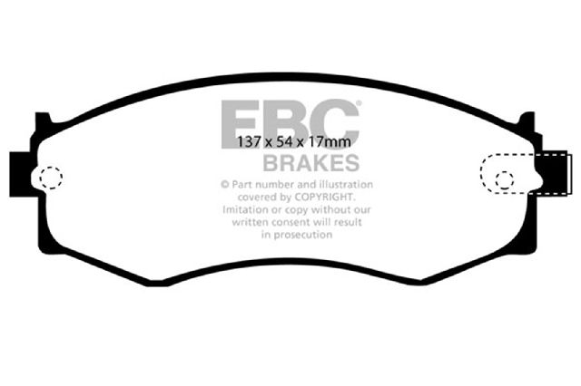 2000-2006 Nissan Sentra Disc Brake Pad Set - Front (EBC Brakes)