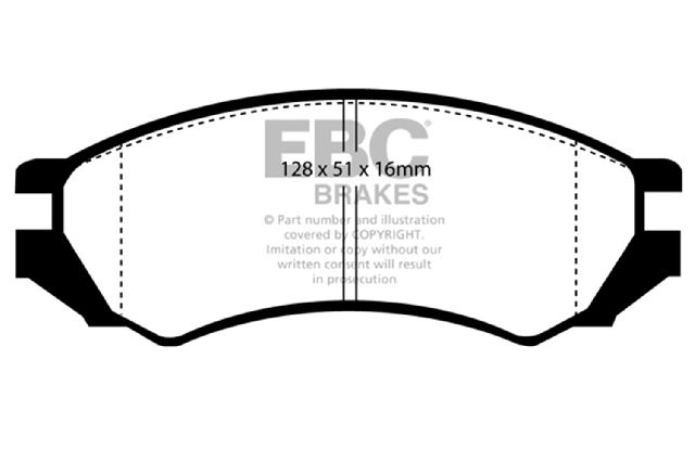 1991-2002 Saturn SL1 Disc Brake Pad Set - Front (EBC Brakes)