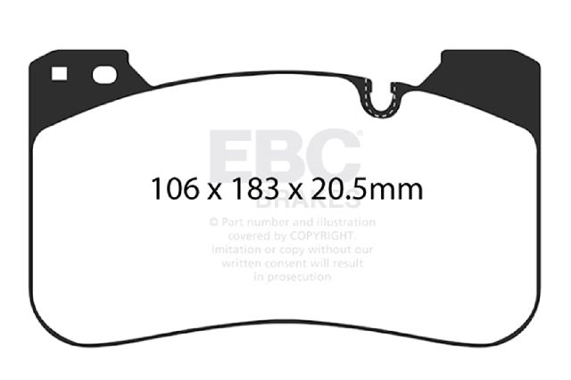 2020-2023 BMW X6 Disc Brake Pad Set -  or Front (EBC Brakes)