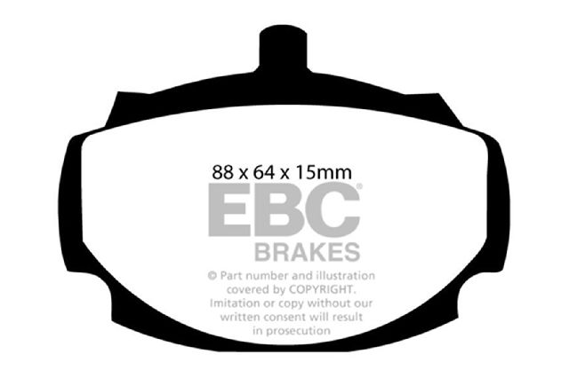 1962-1980 MG MGB Disc Brake Pad Set - Front (EBC Brakes)