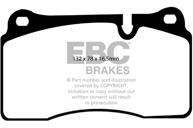 2006-2009 Land Rover Range Rover Sport Disc Brake Pad Set - Front (EBC Brakes)