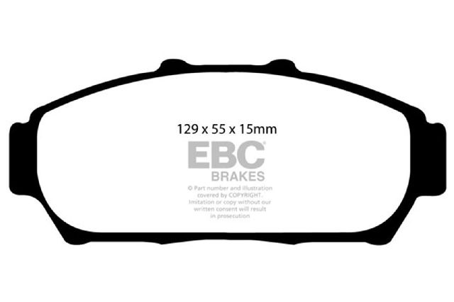 1993-1995 Honda Civic Disc Brake Pad Set - Front (EBC Brakes)