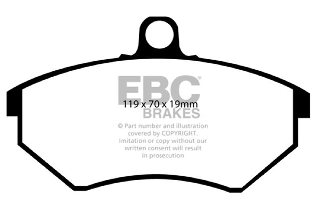 1994-1998 Volkswagen Jetta Disc Brake Pad Set - Front (EBC Brakes)