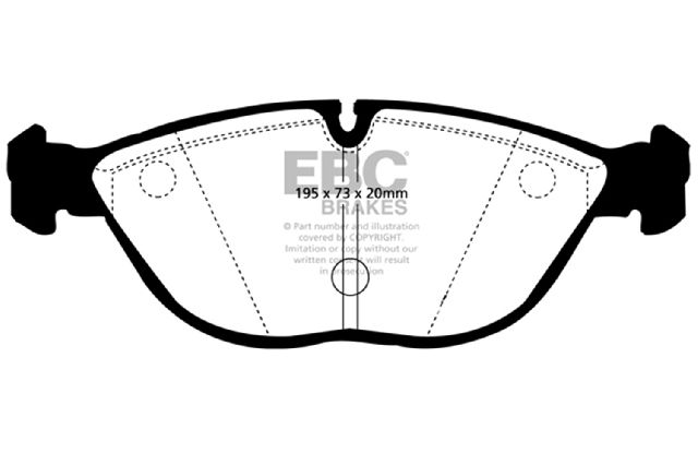 2004-2006 Mercedes-Benz S500 Disc Brake Pad Set - Front (EBC Brakes)
