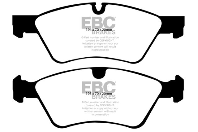 2006-2011 Mercedes-Benz ML350 Disc Brake Pad Set - Front (EBC Brakes)